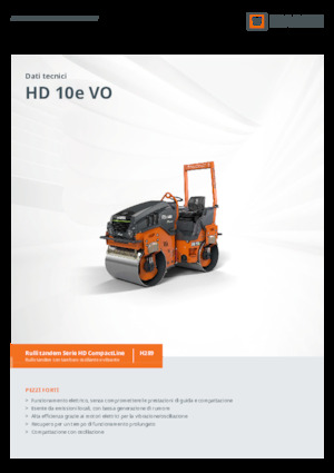 Cilindri vibratori în tandem Hamm HD 10e VO