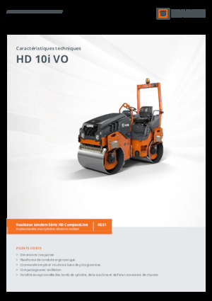 Cilindri vibratori în tandem Hamm HD 10i VO