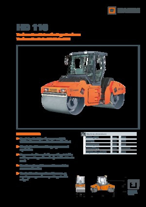 Cilindri vibratori în tandem Hamm HD 110