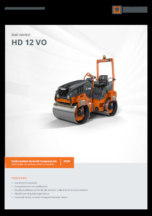 Cilindri vibratori în tandem Hamm HD 12 VO