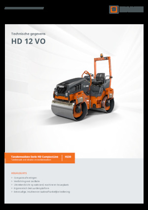Cilindri vibratori în tandem Hamm HD 12 VO