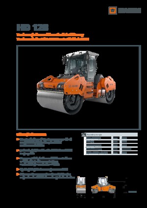 Cilindri vibratori în tandem Hamm HD 128
