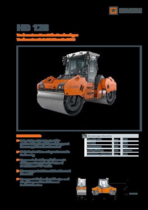 Cilindri vibratori în tandem Hamm HD 128