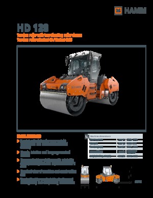 Cilindri vibratori în tandem Hamm HD 128