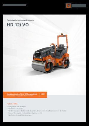 Cilindri vibratori în tandem Hamm HD 12i VO
