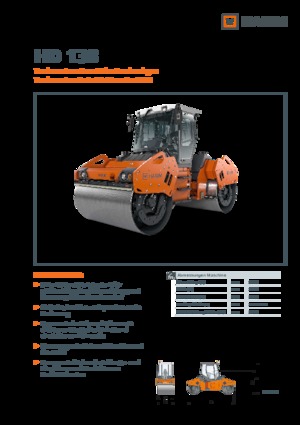 Cilindri vibratori în tandem Hamm HD 138