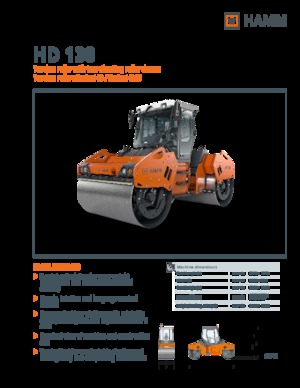 Cilindri vibratori în tandem Hamm HD 138