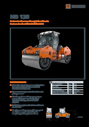Cilindri vibratori în tandem Hamm HD 138