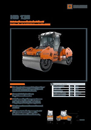 Cilindri vibratori în tandem Hamm HD 138