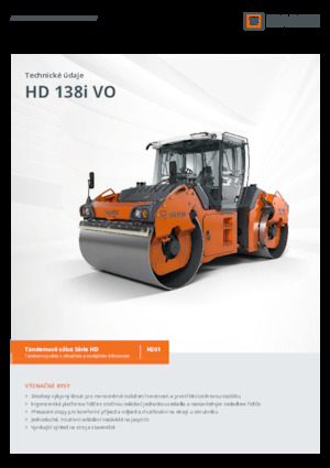 Cilindri vibratori în tandem Hamm HD 138i VO