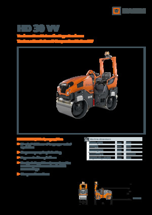 Cilindri vibratori în tandem Hamm HD 30 VV