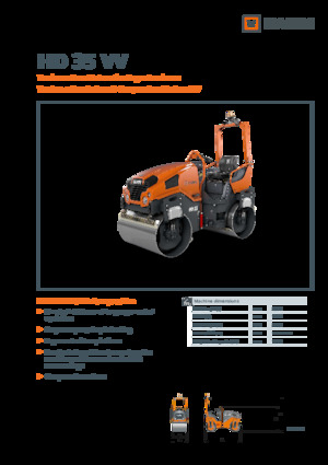 Cilindri vibratori în tandem Hamm HD 35 VV