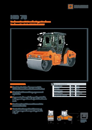 Cilindri vibratori în tandem Hamm HD 70
