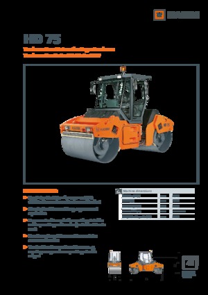 Cilindri vibratori în tandem Hamm HD 75
