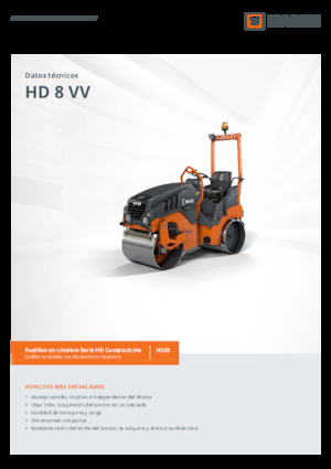 Cilindri vibratori în tandem Hamm HD 8 VV