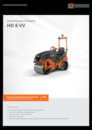 Cilindri vibratori în tandem Hamm HD 8 VV