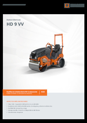 Cilindri vibratori în tandem Hamm HD 9 VV