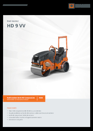 Cilindri vibratori în tandem Hamm HD 9 VV