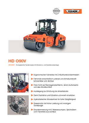 Cilindri vibratori în tandem Hamm HD O90 V ASC
