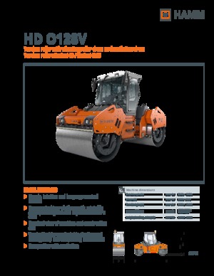 Cilindri vibratori în tandem Hamm HD O128V
