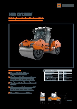Cilindri vibratori în tandem Hamm HD O128V