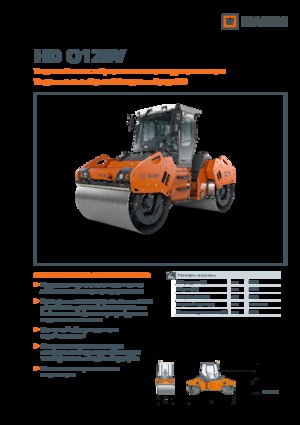 Cilindri vibratori în tandem Hamm HD O128V