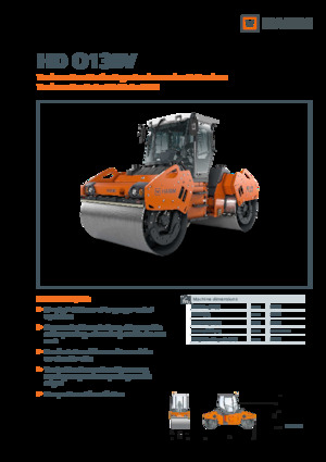 Cilindri vibratori în tandem Hamm HD O138V