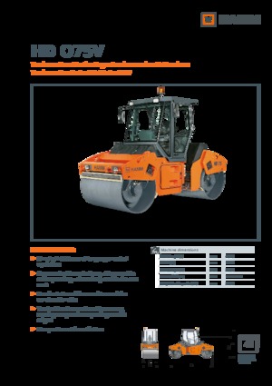 Cilindri vibratori în tandem Hamm HD O75V