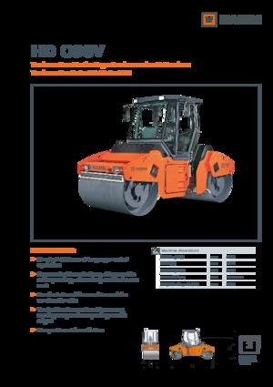 Cilindri vibratori în tandem Hamm HD O90V