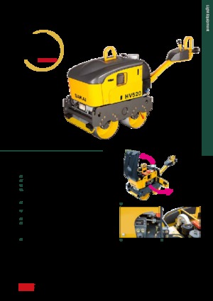 Cilindri vibratori în tandem Sakai HV520
