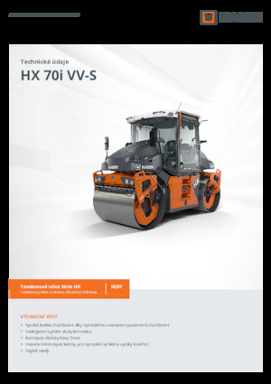 Cilindri vibratori în tandem Hamm HX 70i VV-S