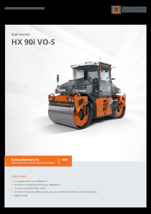 Cilindri vibratori în tandem Hamm HX 90i VO-S