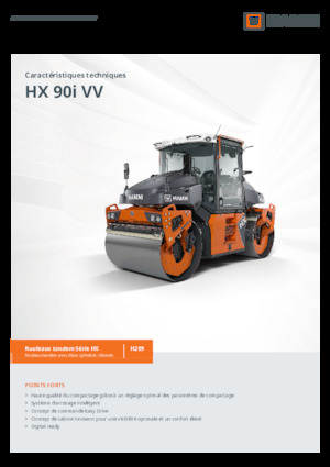 Cilindri vibratori în tandem Hamm HX 90i VV