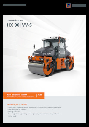 Cilindri vibratori în tandem Hamm HX 90i VV-S