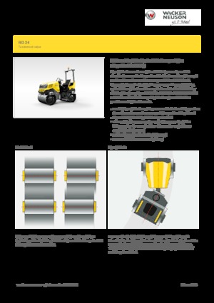 Cilindri vibratori în tandem Wacker Neuson RD24-100 O