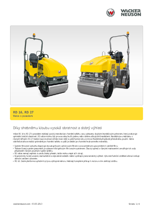 Cilindri vibratori în tandem Wacker RD 27-120