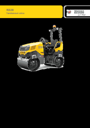 Cilindri vibratori în tandem Wacker Neuson RD28-120