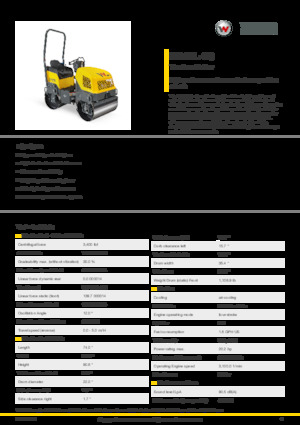 Cilindri vibratori în tandem Wacker Neuson RD12L-90