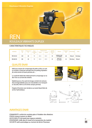 Cilindri vibratori în tandem Enar REN 550 GH