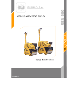 Cilindri vibratori în tandem Enar REN 600 DH