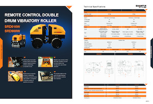Cilindri vibratori în tandem Shantui SRD016W 