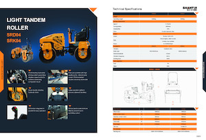Cilindri vibratori în tandem Shantui SRD04