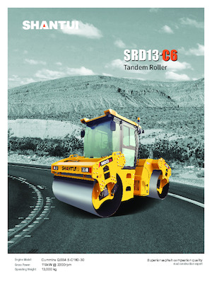 Cilindri vibratori în tandem Shantui SRD13-C6