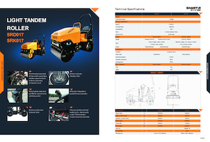 Cilindri vibratori în tandem Shantui SRD14-C6