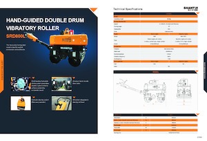 Cilindri vibratori în tandem Shantui SRD800L 