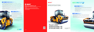 Cilindri vibratori în tandem Sany STR140C-10