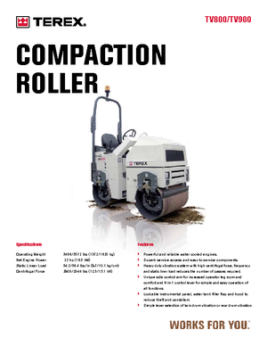 Cilindri vibratori în tandem Terex TV 900