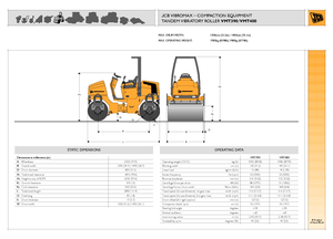 Cilindri vibratori în tandem JCB-Vibromax VMT 400