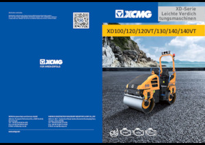 Cilindri vibratori în tandem XCMG XD120