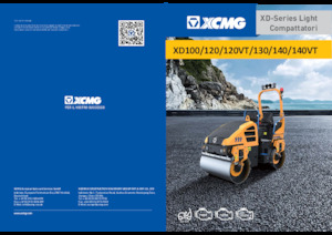 Cilindri vibratori în tandem XCMG XD120